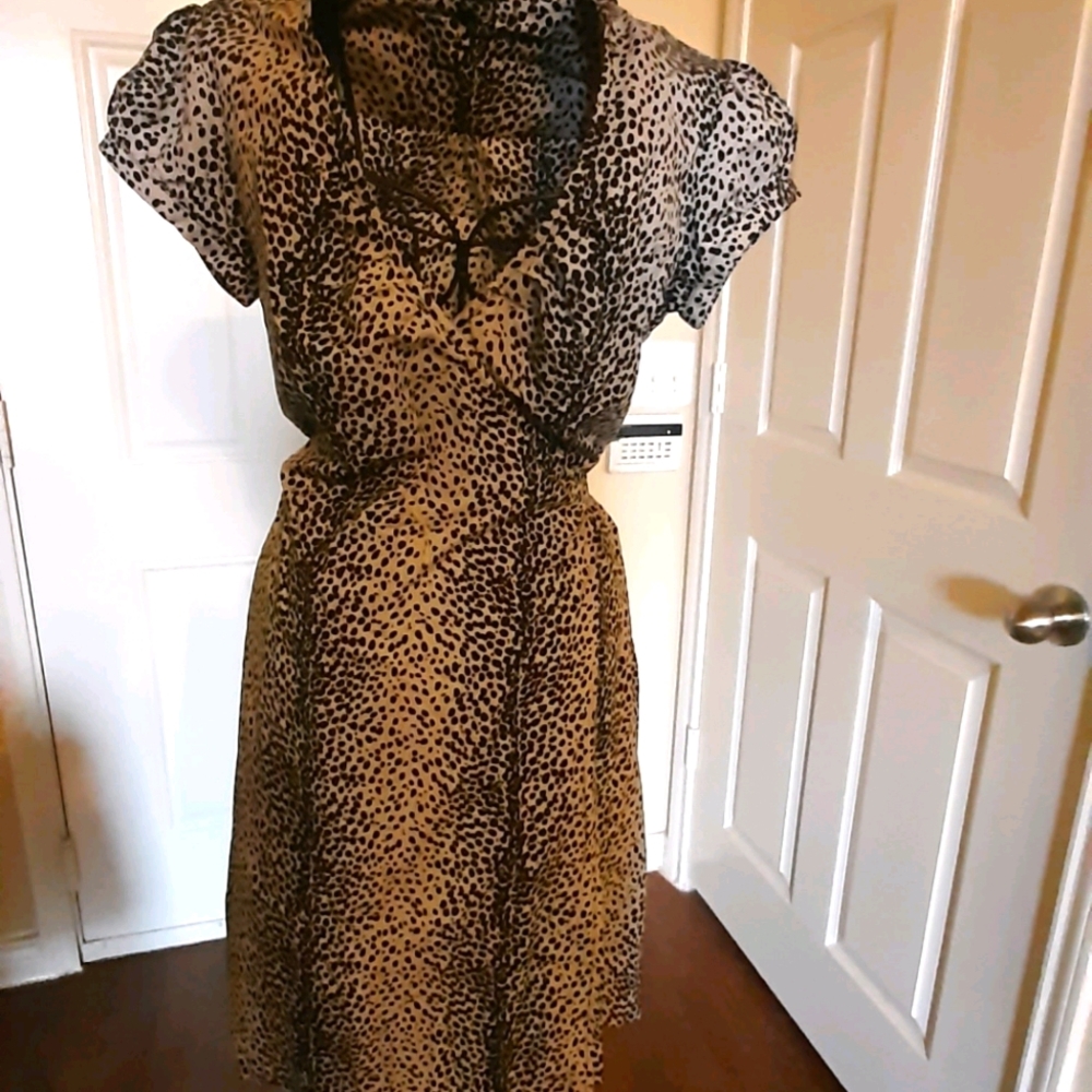 Express design studio leopard dress
